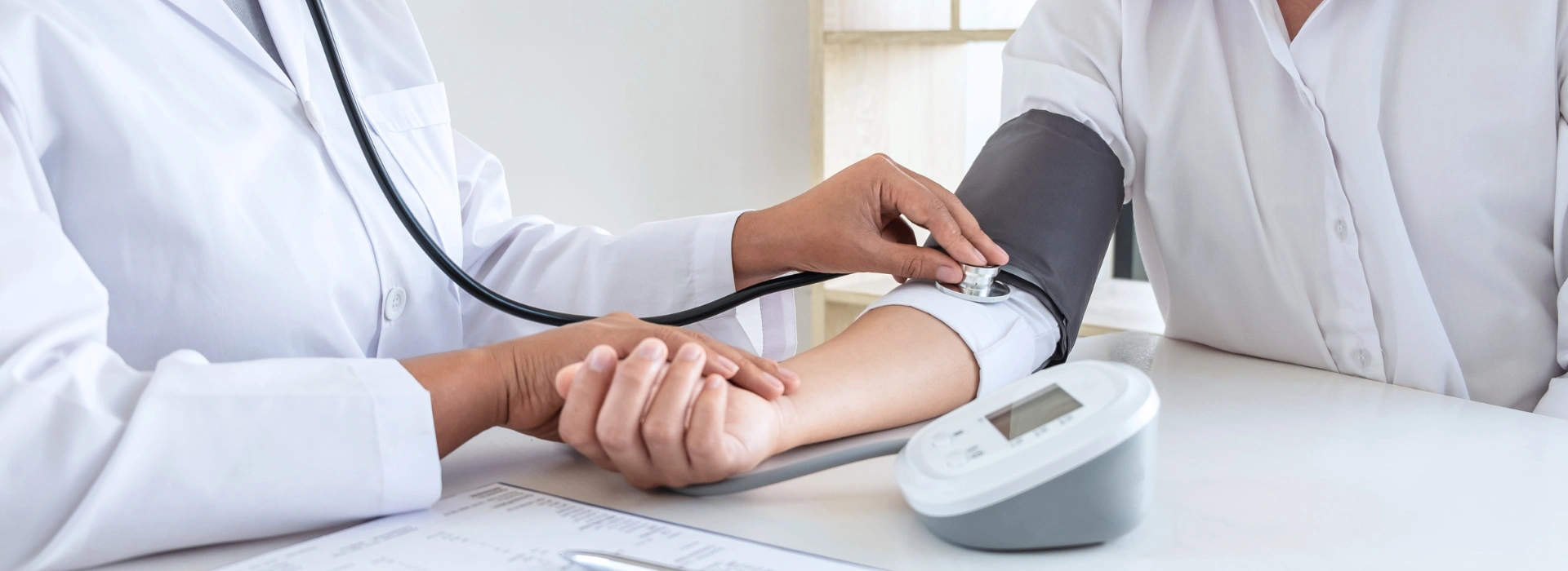 Doctor advising patient on safe supplement usage